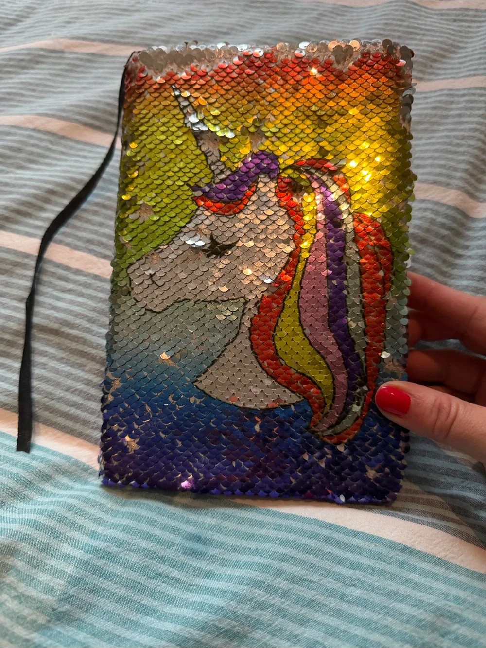 Sequin Unicorn Journal Notebook
